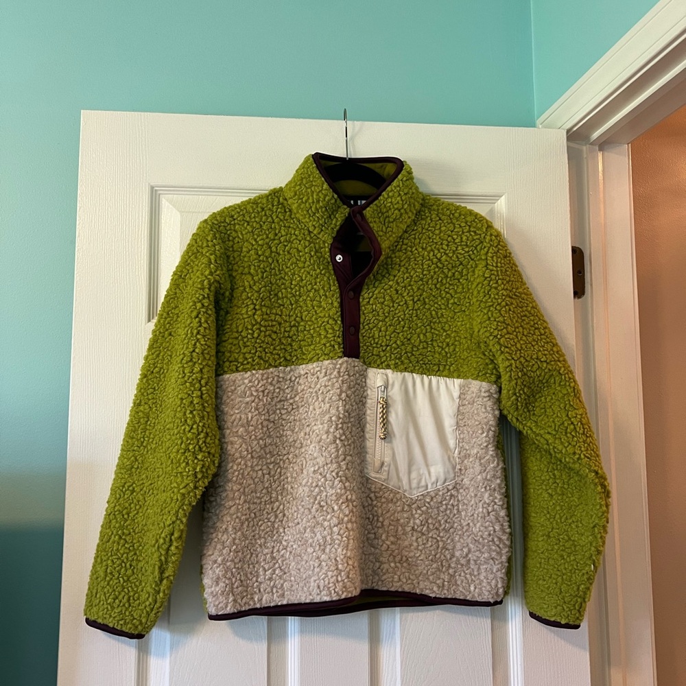 Tory Burch Two-Tone Fleece Jacket